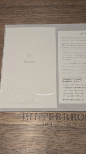 2025 NOMAD Franc Blanc Pre-Release (A Case of 12 Bottles)